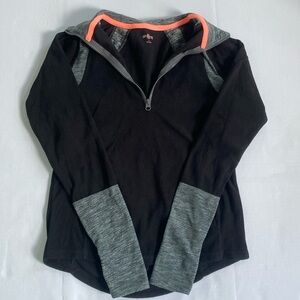 SO Perfectly Soft Perfectly You Black Collard Jacket With Pockets & Thumb Holes